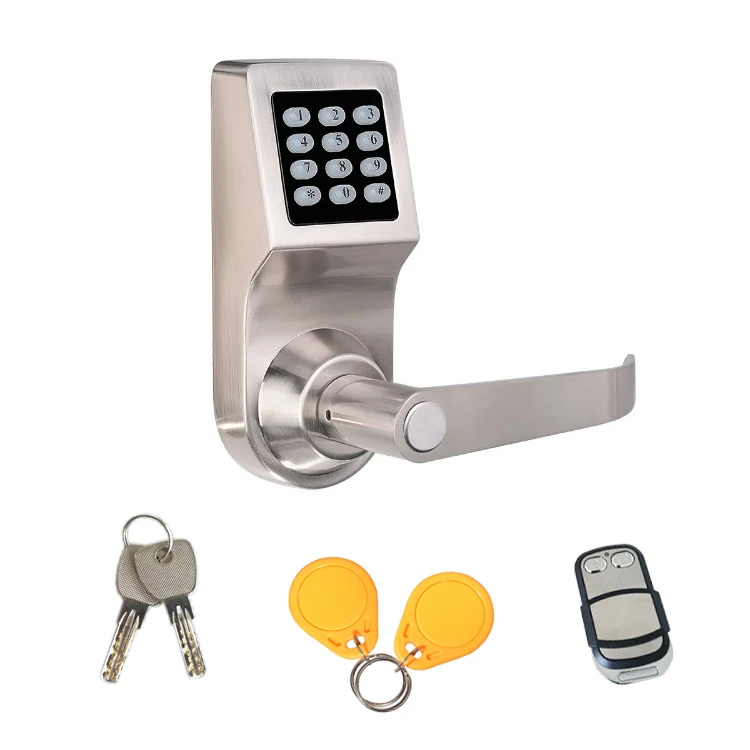 
RF card remotel control password electronic cylinder keypad door lock 