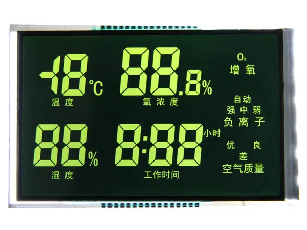 
16x2 lcd display 4 digit segment custom TN LCD display screen 