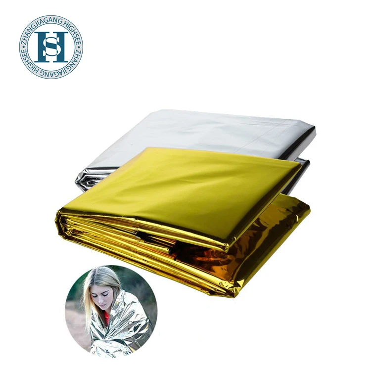 
good quality low price first aid emergency thermal blanket 