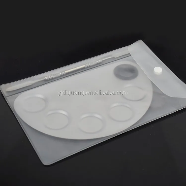 Wholesale High Quality Pro Stainless Steel Nail Accessories Wearable Beauty Makeup Palette Spatula Tool for Mixing