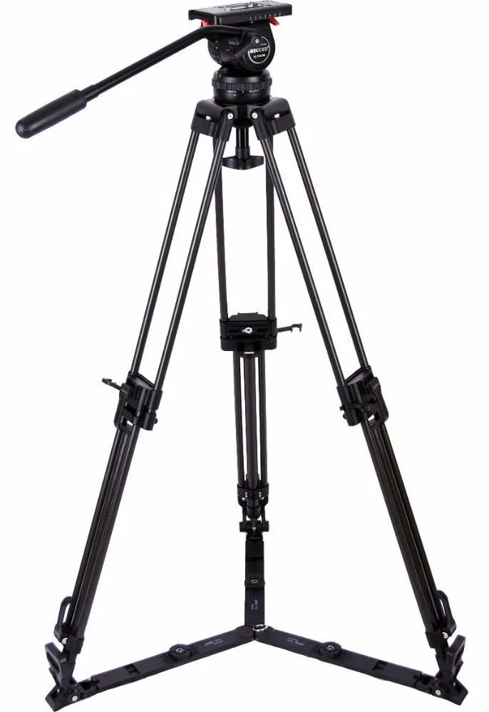 Professional CCTV Broadcast Secced SC-V15L/T Heavy Duty Video Camera Tripod With Fluid Head