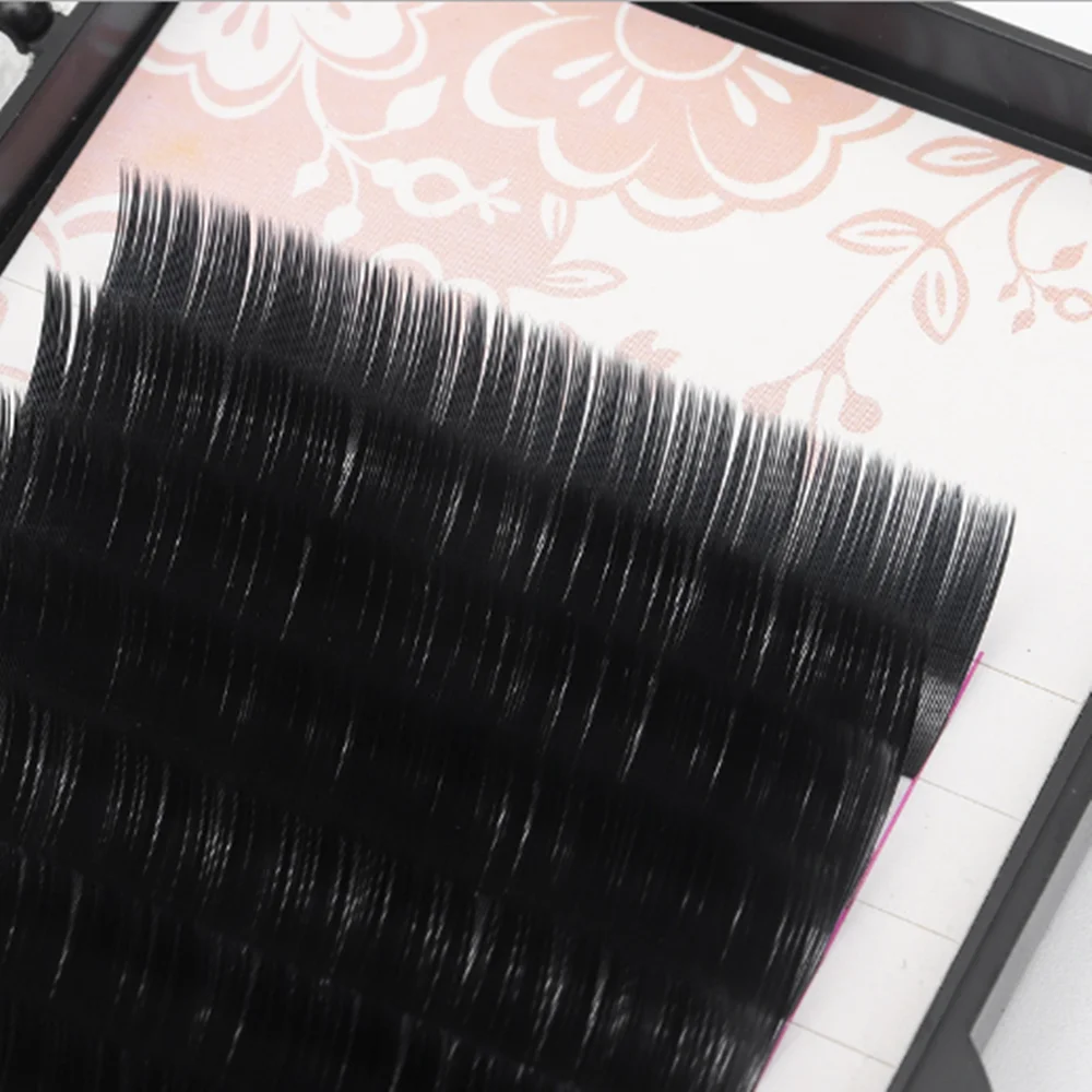 Матовые плоские ресницы для наращивания, натуральные мягкие струйные черные матовые плоские ресницы в классическом стиле