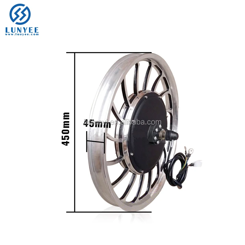 20inch BLDC 36v 48v 1000w Front Drive hub motor For Electric Rickshaw With Inflatable Tyre