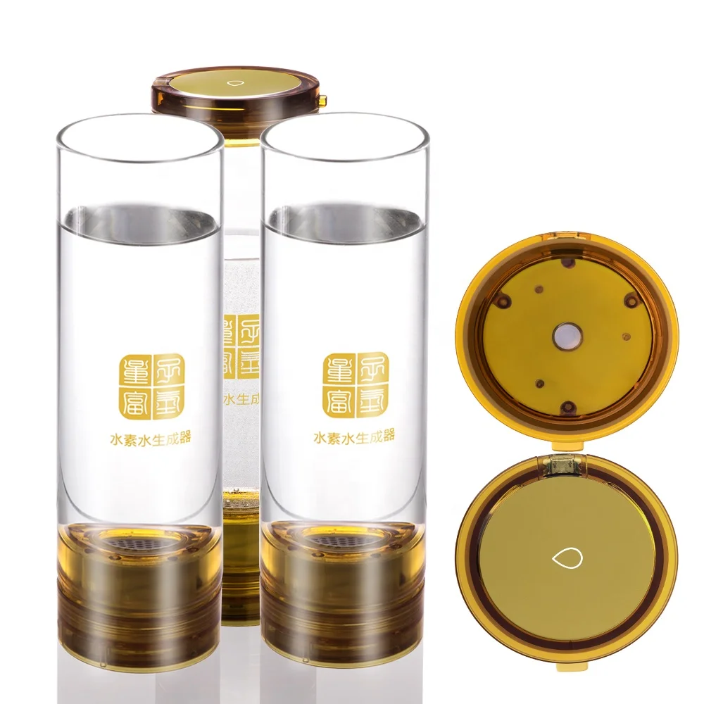 Бытовая уличная офисная бутылка для воды водородом H2 генератор с сенсорным управлением USB зарядное устройство подарок OEM завод для Японии, Кореи, США