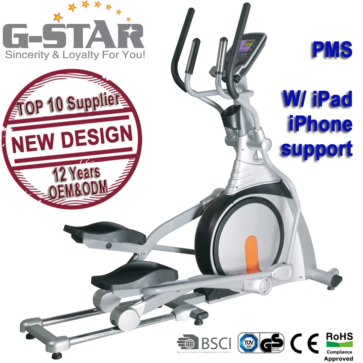 GS-8728TP Новый Дизайн Программируемые коммерческих эллиптический тренажер Тренажерный Зал для Использования
