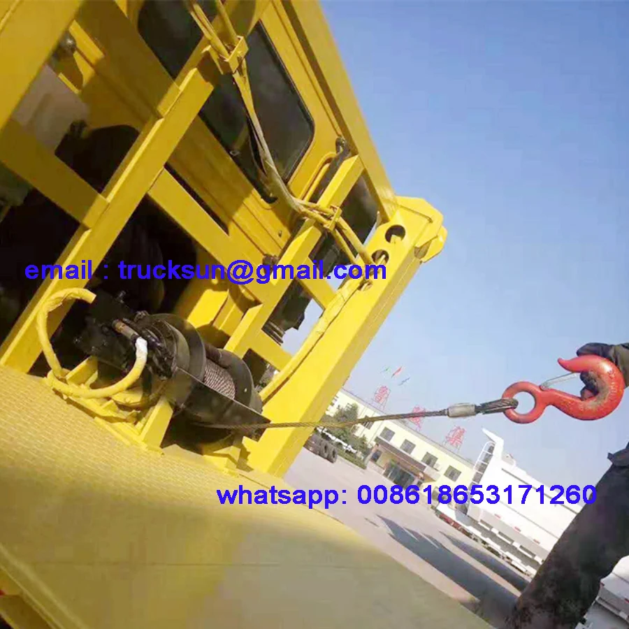 
HOWO A7 SELF LIFTING WRECKER TRUCK 50 TONS WITH 8~10tons WINCH Fiji 
