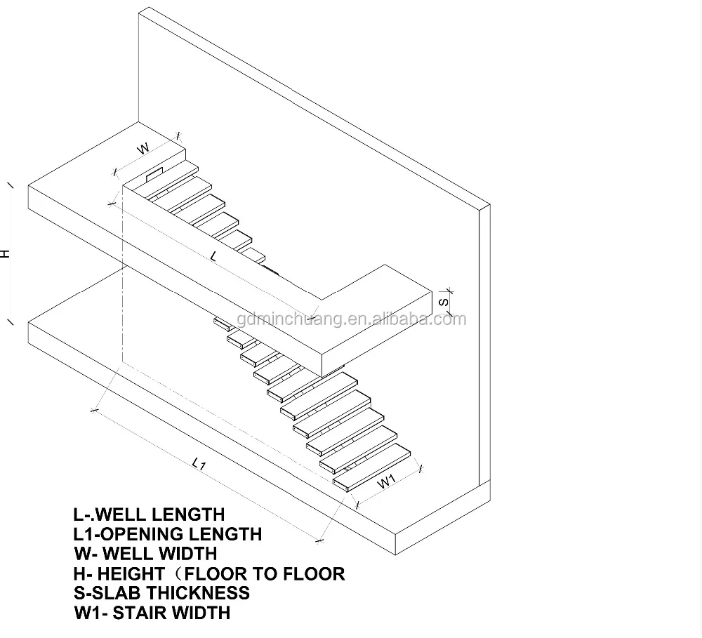 floating staircase with timber tread  straight cantilever staircases