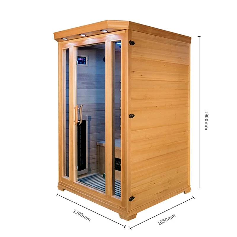 suana 2 person hemlock wood home relax slim indoor near far infrared sauna