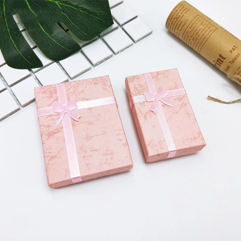 Wholesale Custom Your Own Logo Packaging Paper Jewelry Box for Necklace Bracelet Ring Earring cardboard custom made Paper Boxes