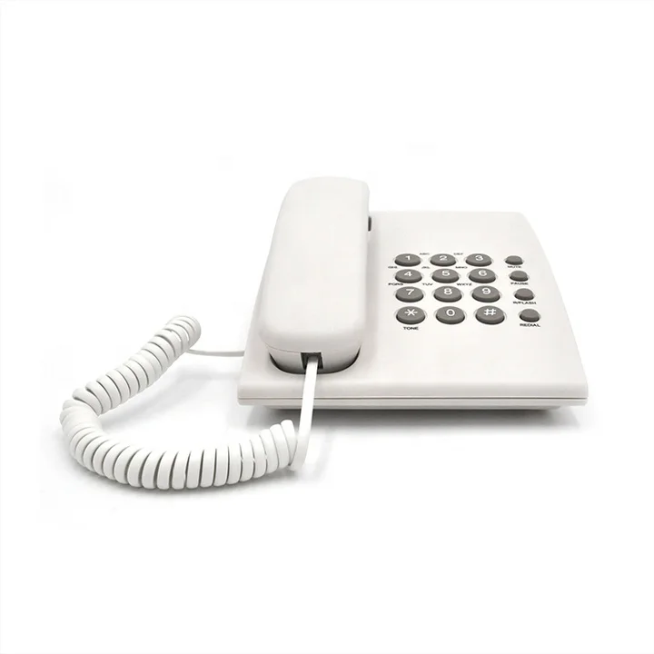 China Best Selling Classic Design Basic Landline Corded Telephone With Wall Mounted Shelf for Home and Office Use Factory