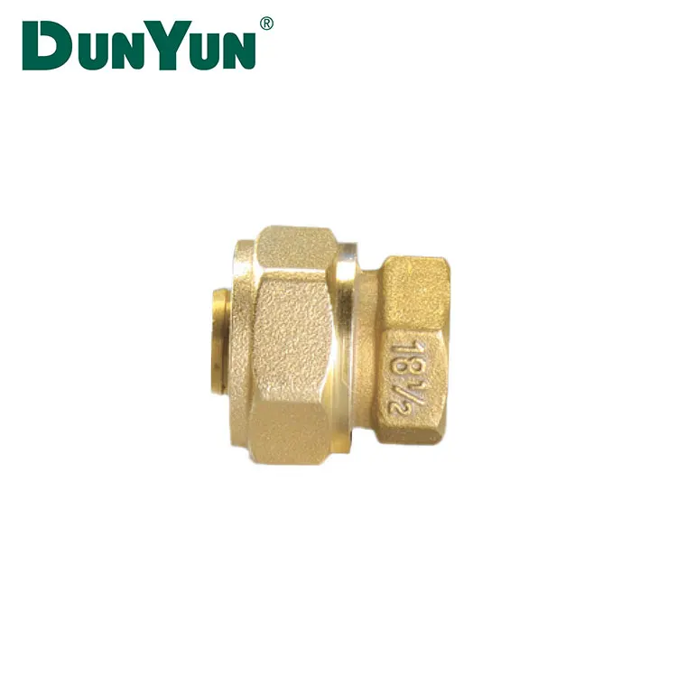 High Quality Brass Compression Couplings Pipe Fitting Plumbing