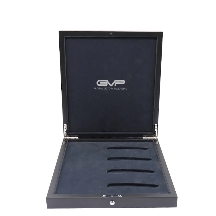 
custom made luxury wooden knife gift packaging box 