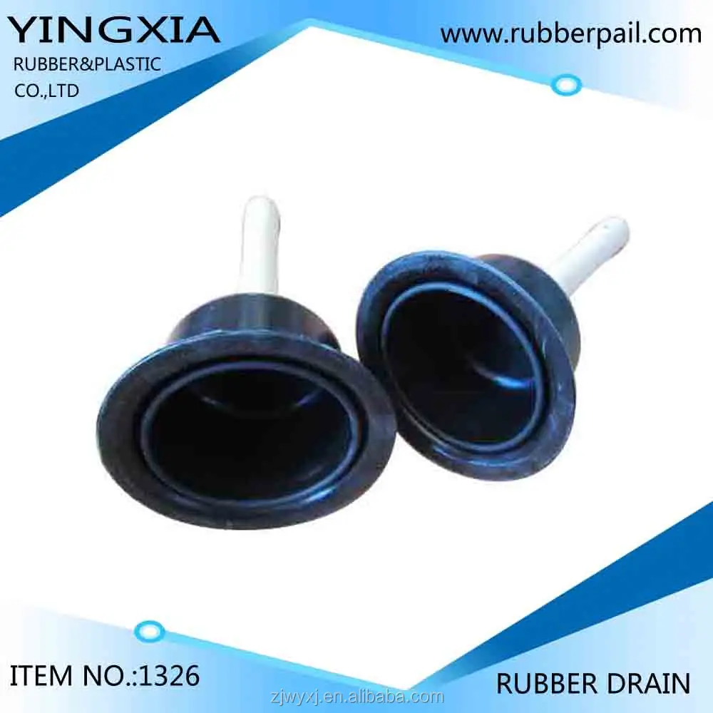 
 Резиновый поршень для унитаза с деревянной ручкой  