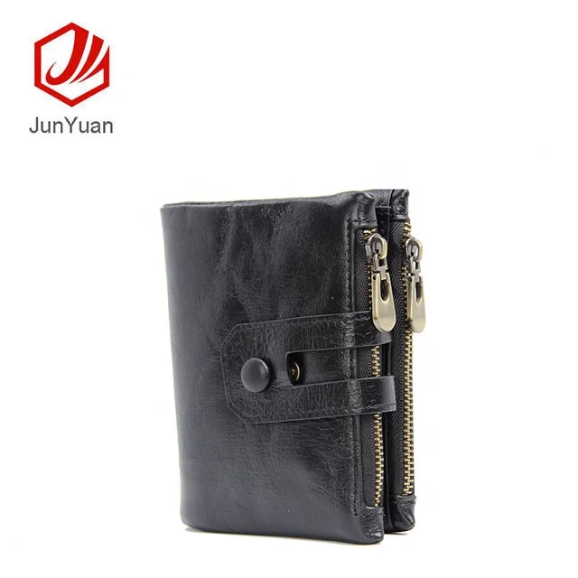 
JUNYUAN Waterproof RFID Men Purse Genuine Leather Men Wallet For Business 