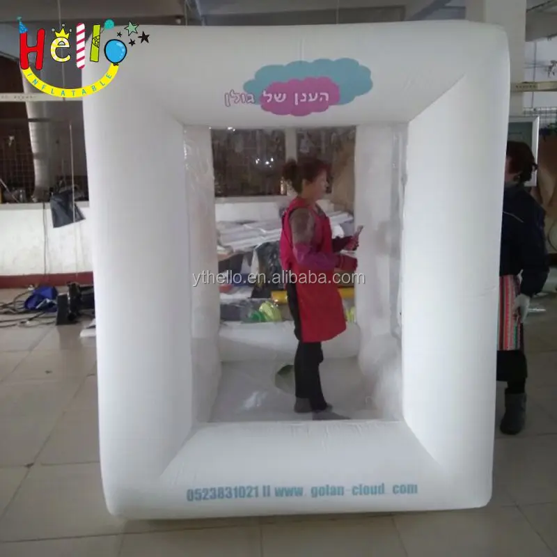Promotion Advertising Cube Inflatable Cash Machine Grab Money Booth for Sale