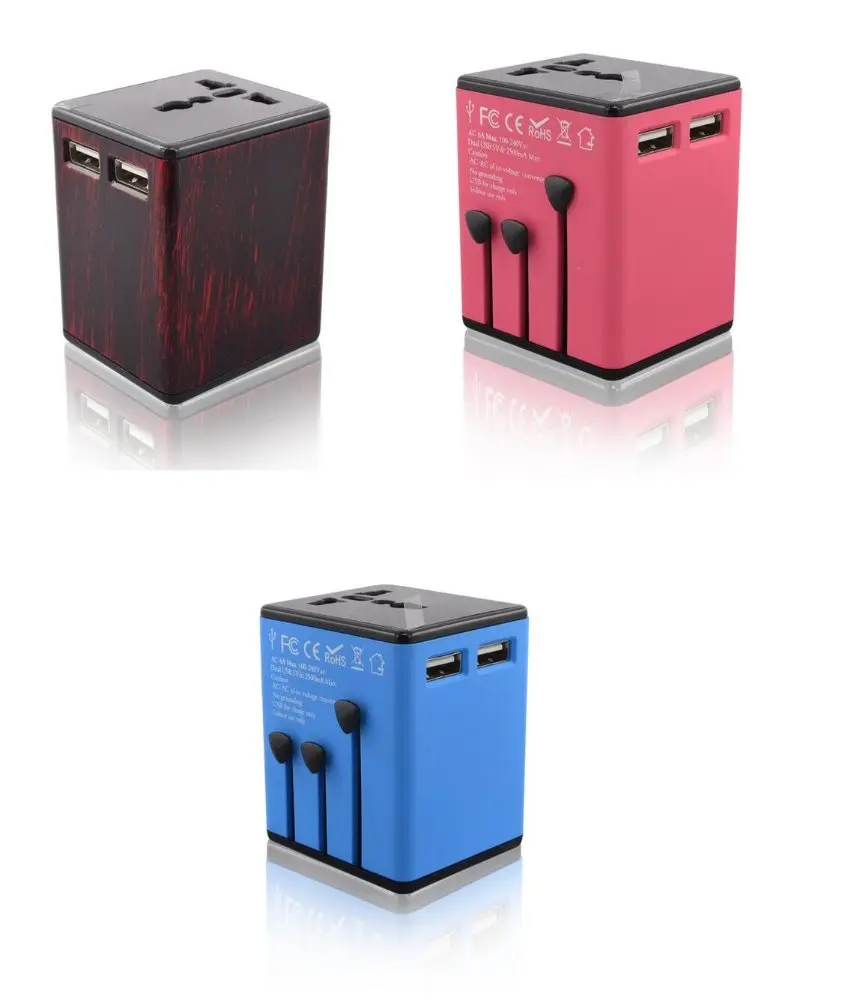 
2017 (2.5A with 2 USB port) Universal Travel Adaptor 