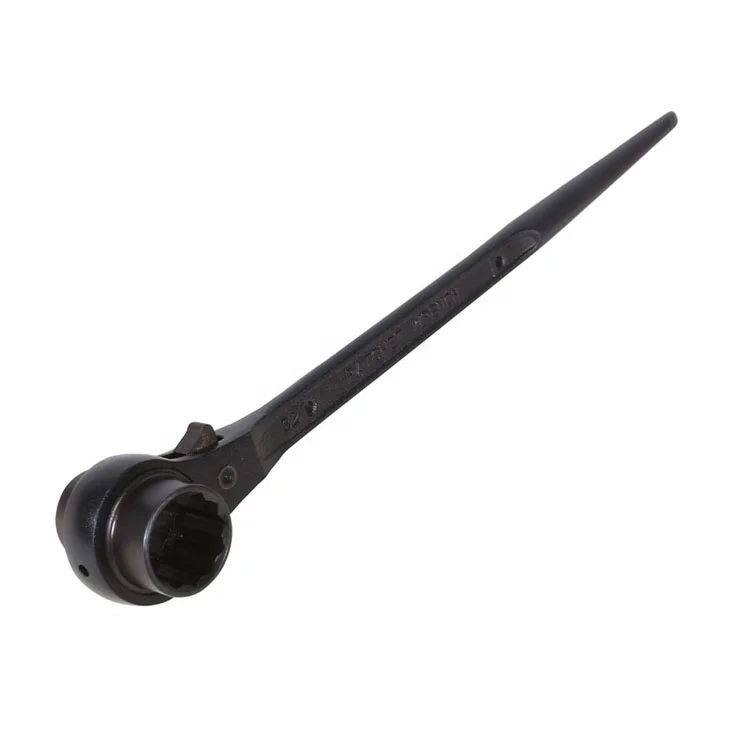 Spud Ratchet Wrench 21 x 24mm Sockets with Bent Podger for Scaffolding