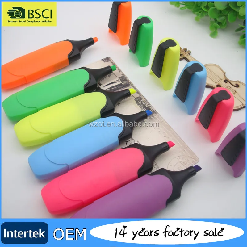 
New Arrival Factory Price Colorful Child Hilighter Marker Pen Fluorescent Pen 