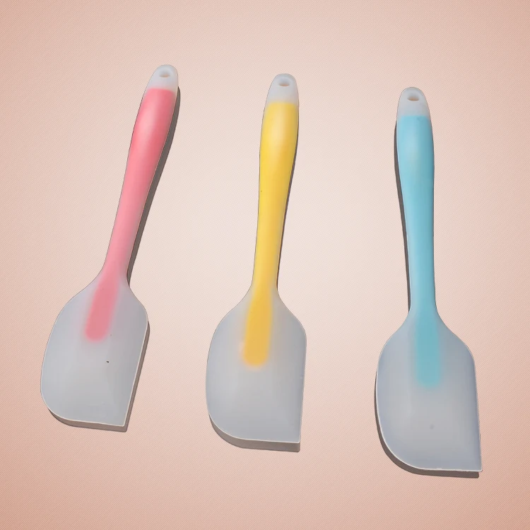 Bakest  translucent heat resistant kitchen silicone spatula set kitchen baking tools batter cream spatula
