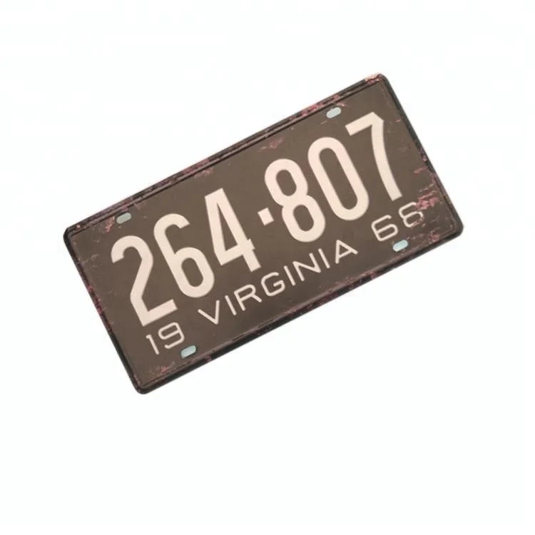 Алюминиевый номерной знак, винтажные металлические жестяные знаки, табличка для украшения автомобиля