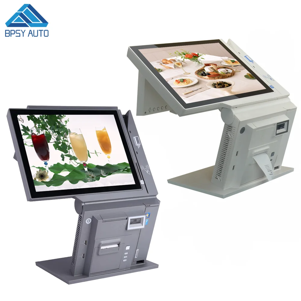 15Inch All In One POS Terminal NFC POS Machine with 58mm Printer QR Barcode Scanner and NFC Reader