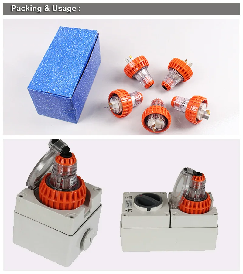 15a 3 Flat Pin Weatherproof Switched Socket Outlet