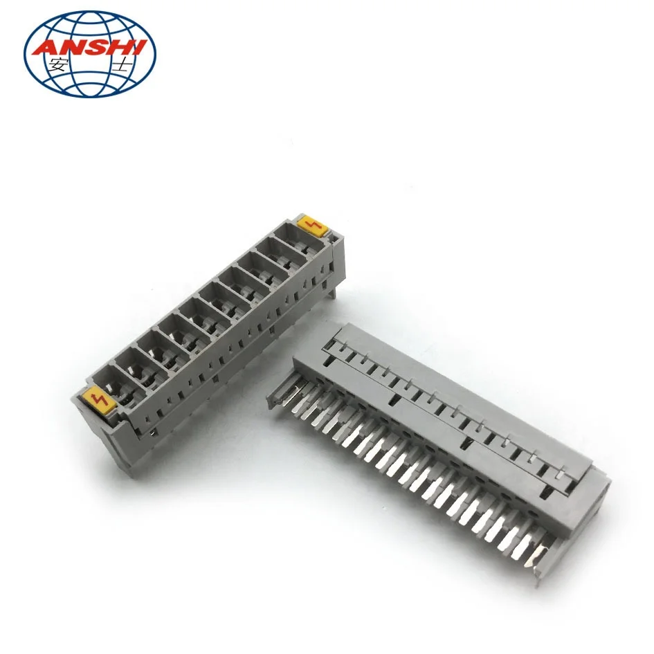 Anshi Krone Type 3 pole 10 Pairs Gas Discharge Tube GDT Protection Magazine