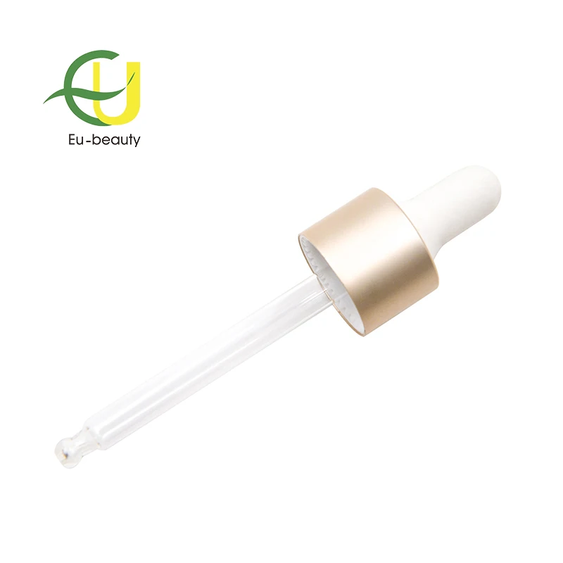 Aluminum collar glass dropper for serum bottle
