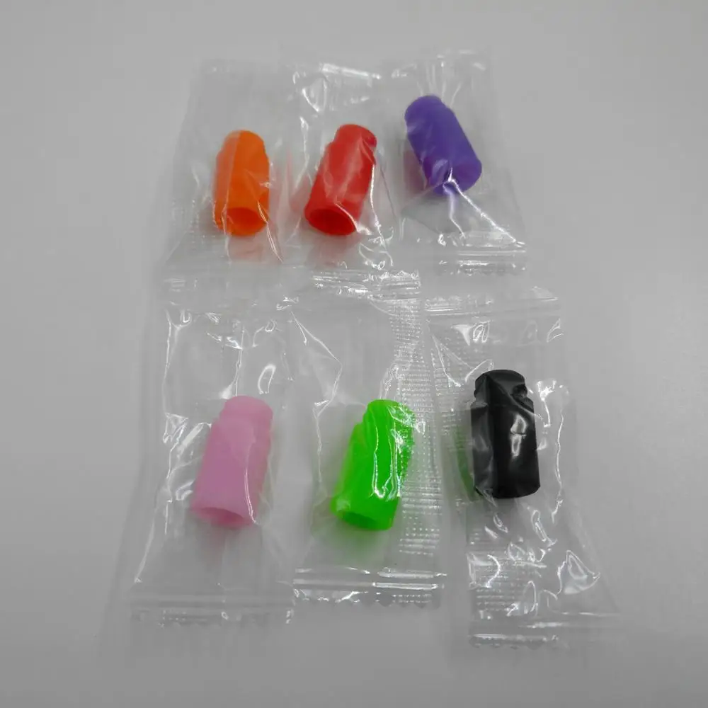 Disposable silicone 510 drip tips colored e-cig rubber mouthpiece tip