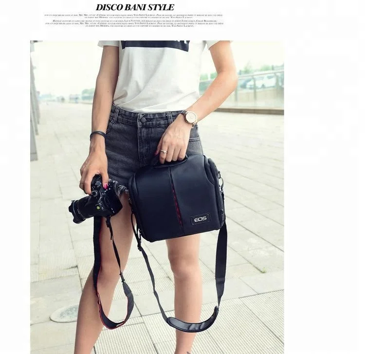 Компактная мягкая сумка через плечо для цифровой зеркальной камеры