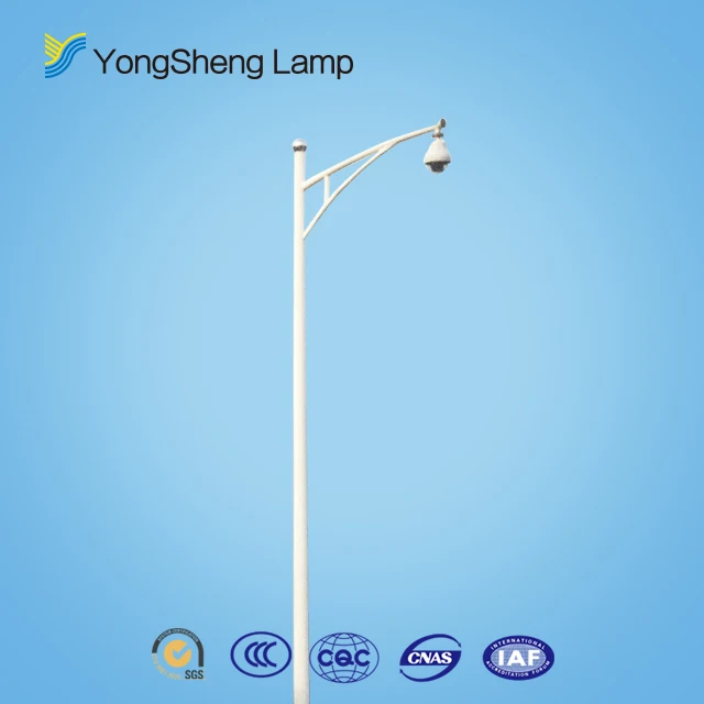 6.0M 6 meter  Camera Pole Fixed Cylindrical/galvanized Monitor Light Pole