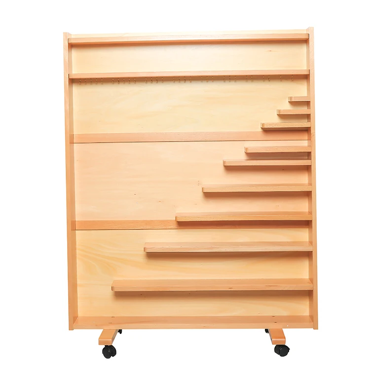 Wooden educational digital boards for schools learning math toys Set of beads and cabinet
