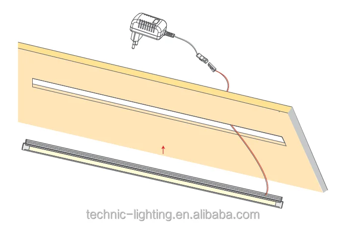 Dimmable Display Sensor Aluminum Profile Under Kitchen In Cabinet Led Strip Light Led 12V