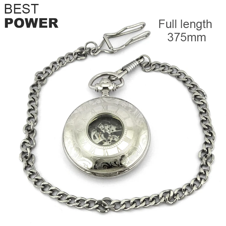 AliExpress hot sell high quality stainless steel watch chinese wholesale custom engraved mechanical pocket watch