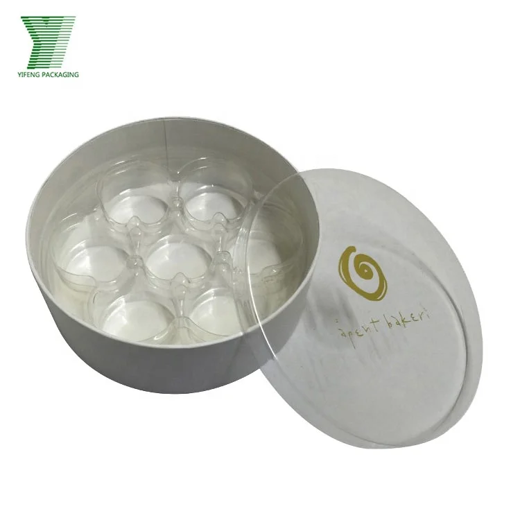 Wholesale Custom Fresh Flower Round Box Bouquet Decorative Cardboard Food Grade Luxury Paper Larger Round Macaron Gift Box