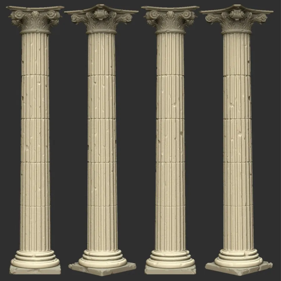Home Decoration Roman Pillar Natural Marble Column For Sale