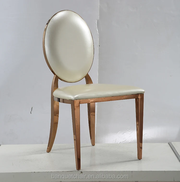 
Royal gold stainless steel legs oval back velvet dining room chair LH-002Y 