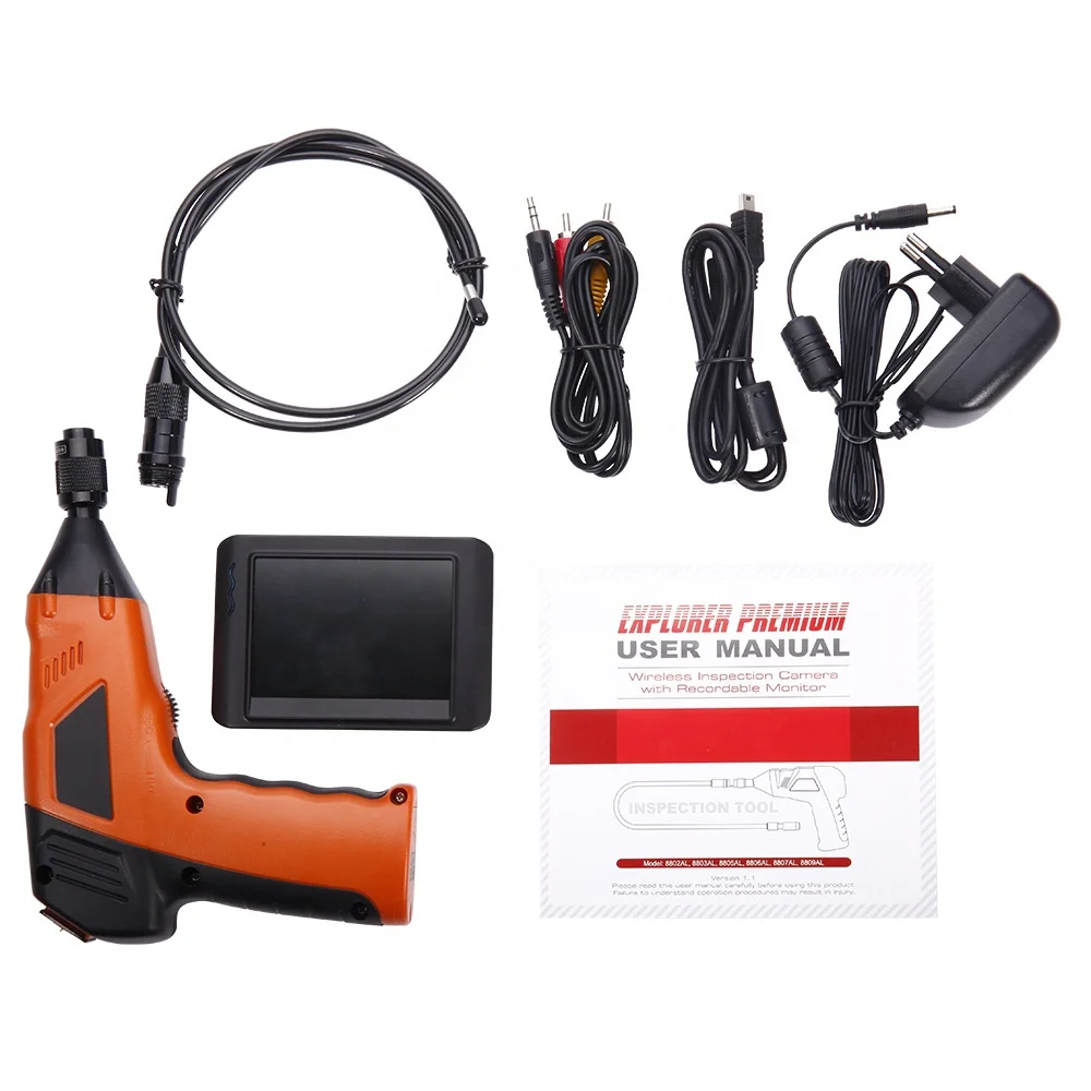 8807AL portable industrial video endoscope industrial endoscope camera and camera tube detection