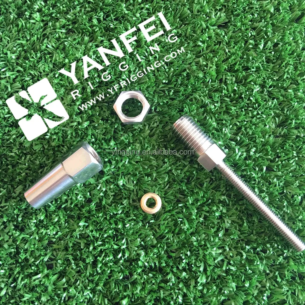 Stainless Steel 316 Rigging Thread Stud Swageless Terminal