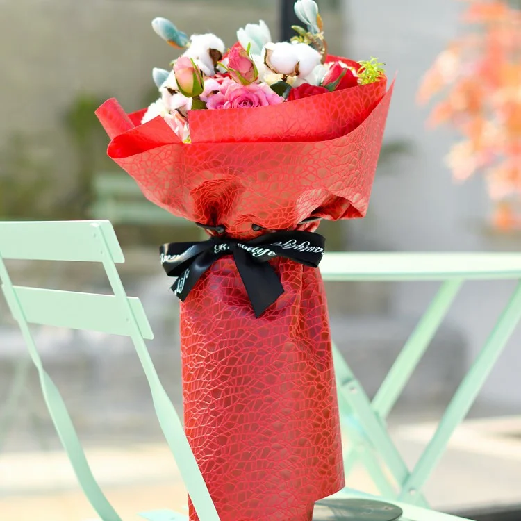 Shinewrap водонепроницаемый бумага для упаковки подарков Размер 58*53 см Нетканые Цветок оберточной бумаги