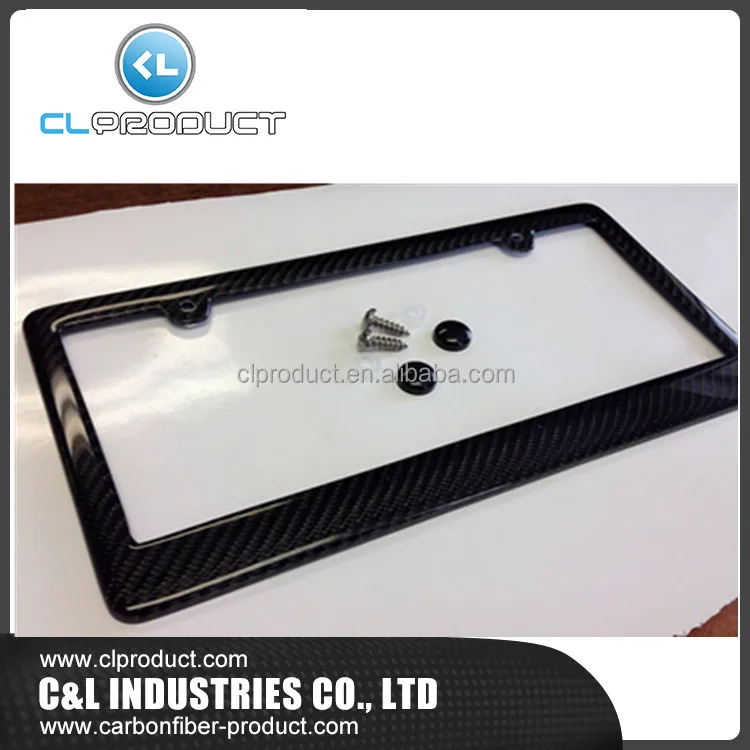 Free shipping OEM Best Price Carbon Fiber License Plate Frames
