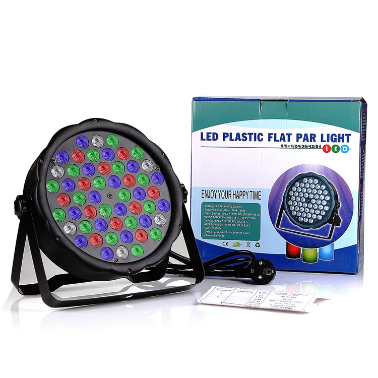 Baisun DJ Disco Mini 54pcs Led Par Light Uplight Stage Lighting
