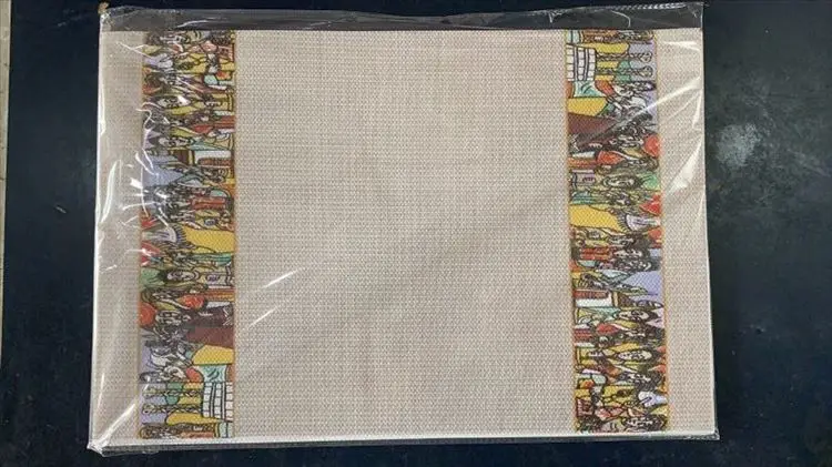 Modern habesha Dining placemat Set of 6 rectangle shape printing cultural arts