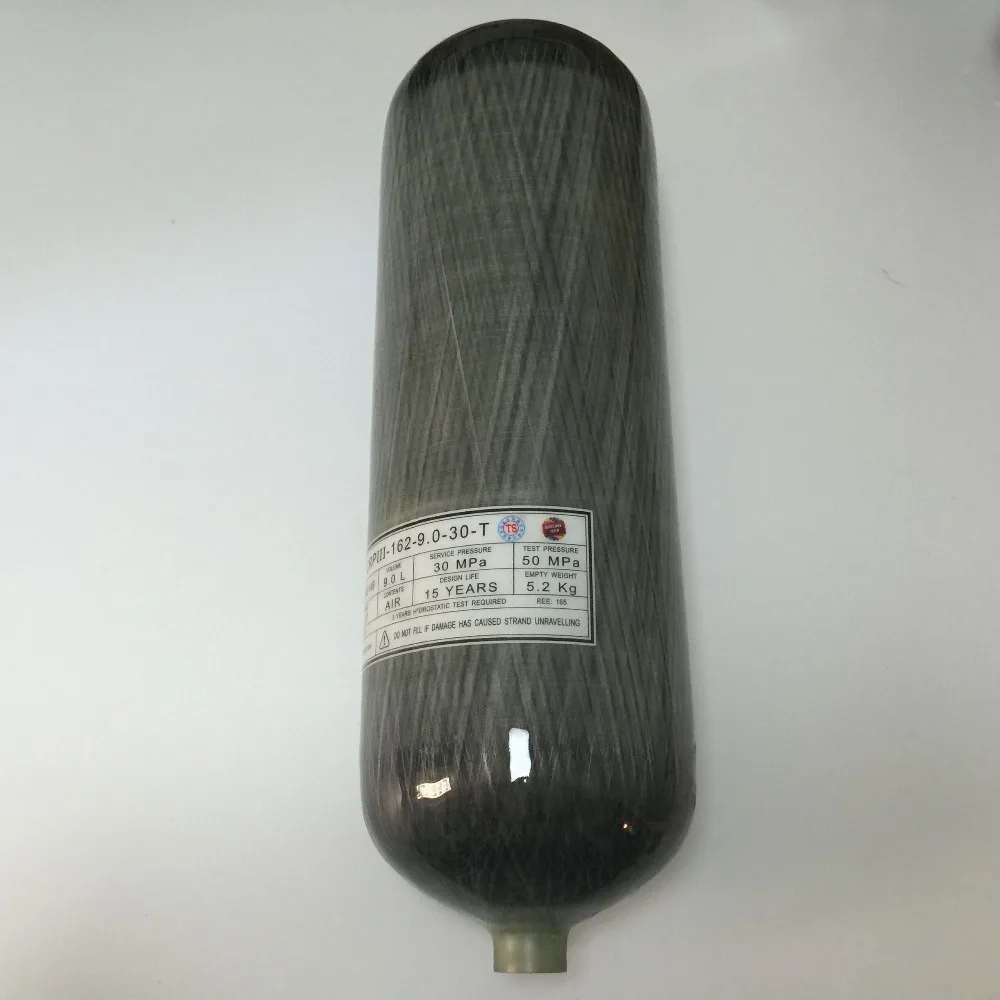 New 9L 30Mpa 4500psi carbon fiber cylinder/high pressure air tank valve and fill station for paintball/PCP rifle