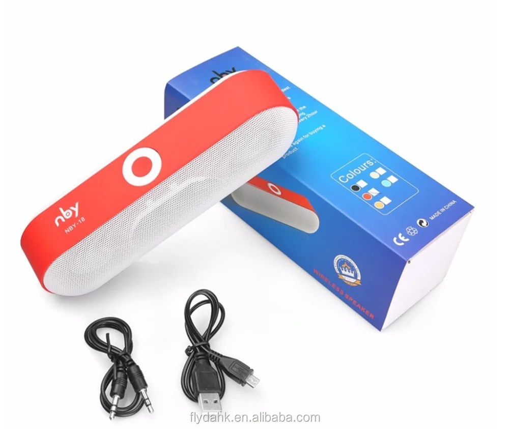 New NBY-18 Mini Wireless Speaker Portable Speaker Wireless Sound System 3D Stereo Music Surround Support BT,TF AUX USB