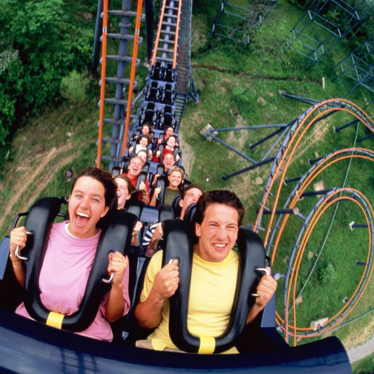 Amusement park equipment big roller coaster for theme park