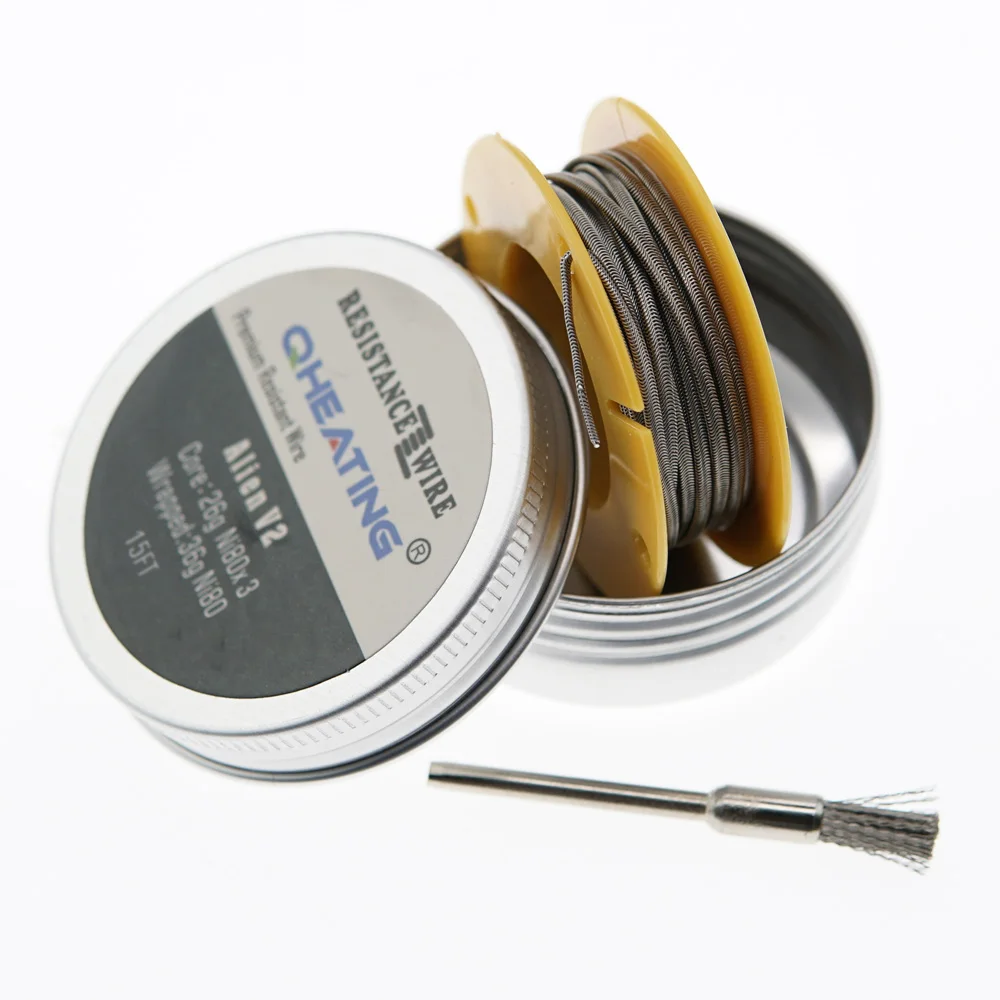 
Pre-built heating wire Electronic Cigarette DIY Coil Alien V2 Wire nichrome ni80 in Spool Big Vape 