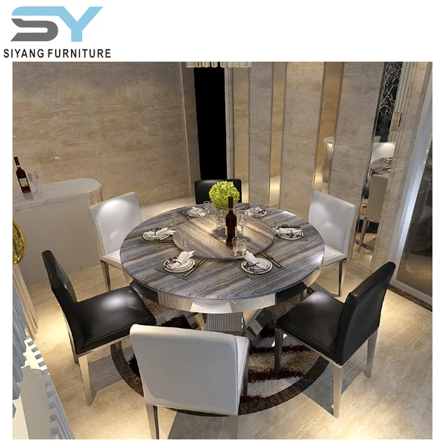 Hot selling modern design round dining table set CT030