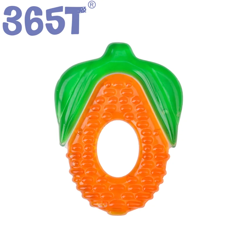Baby Water Filled Teether 2022 Fruit Funny Shape Silicone Teething Ring Jel Teether