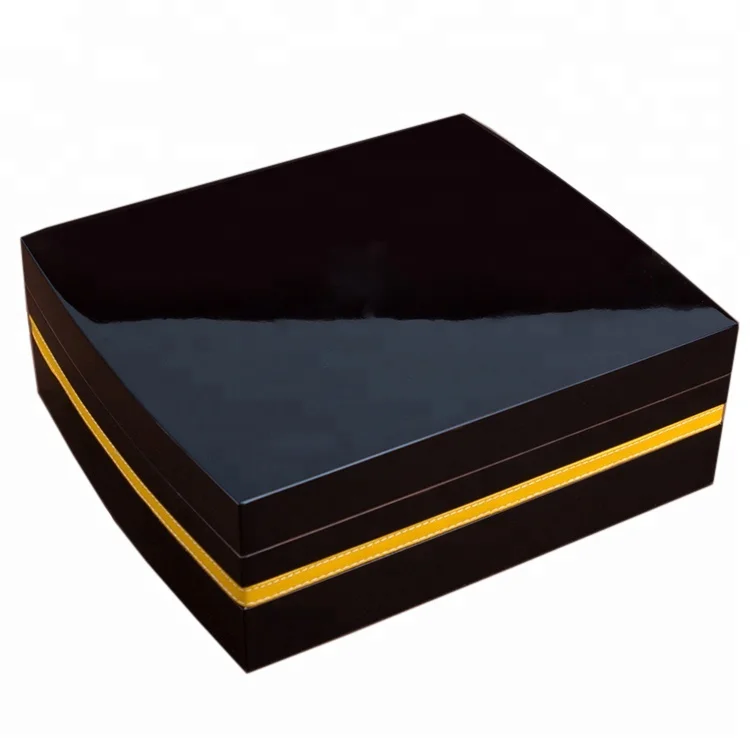 Small Order Accepted Brand High Lacquered Cigar Ashtray Cutter Humidor Box Gift Set Custom Logo Trade Assurance American Style